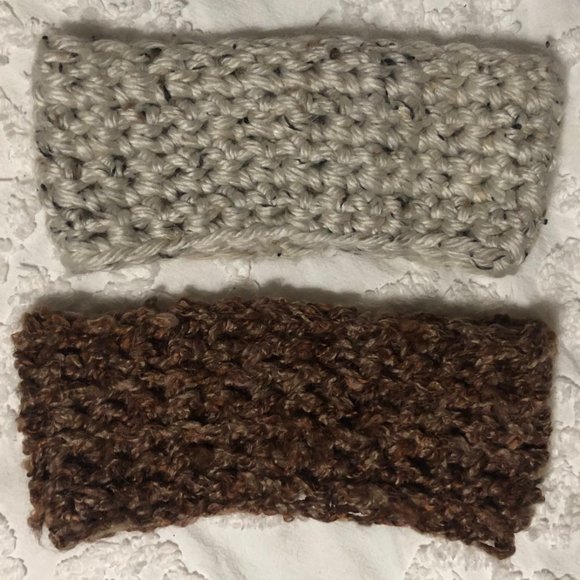 Pair of knitted headbands/ear warmers - Picture 3 of 3